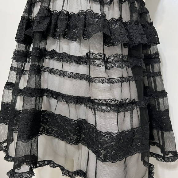 Victoria's Secret Sexy Ruffled Lace Lingerie Dress Mesh - Picture 5 of 11